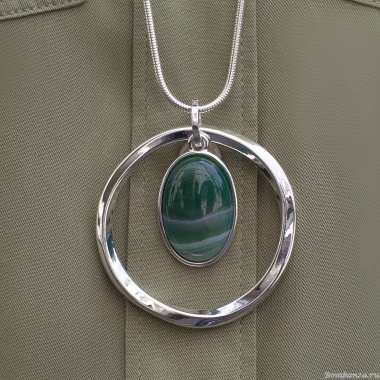 Колье Fiore Luna, GREEN QUARTZ